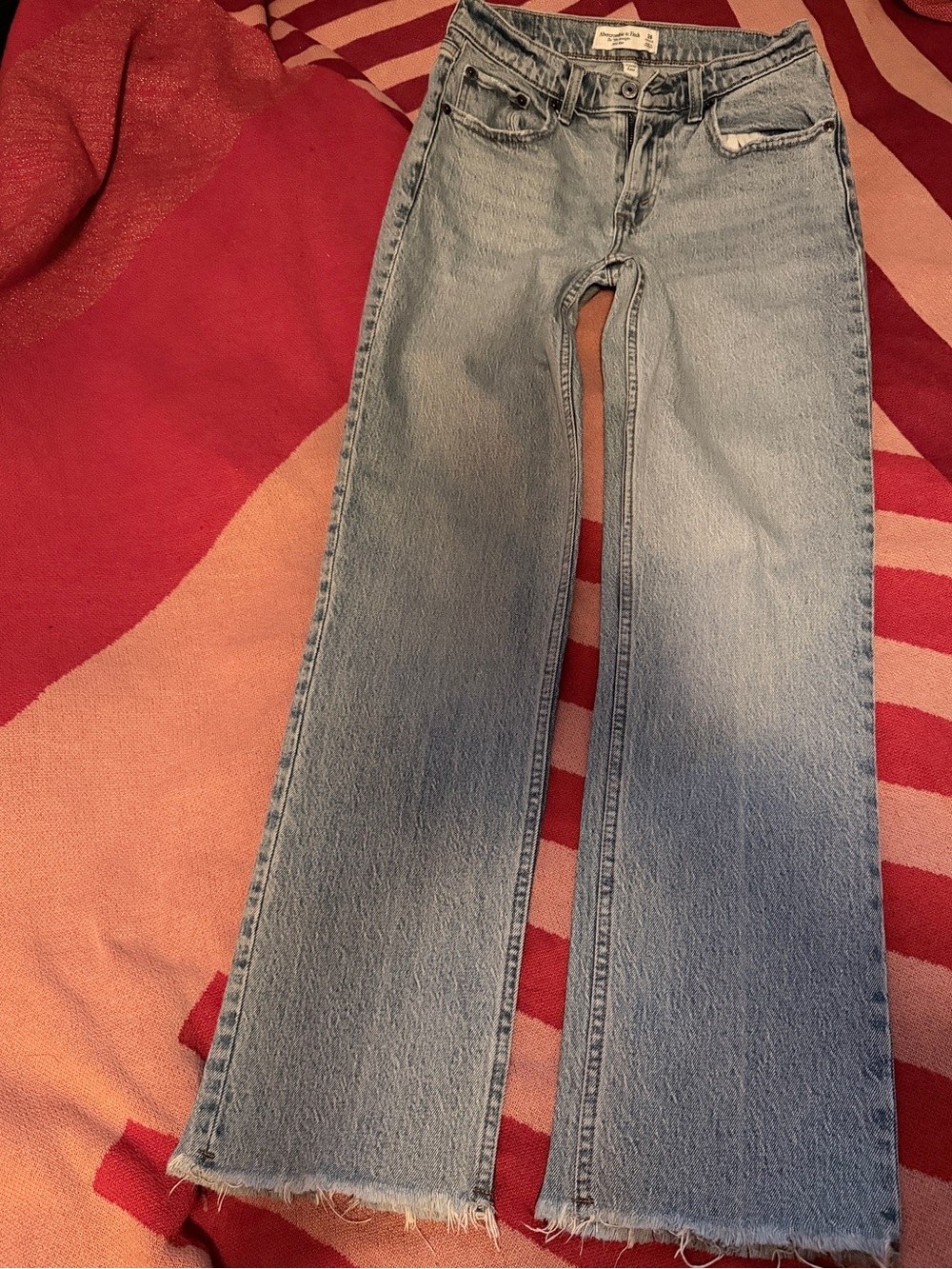 Abercrombie 90s straight mid rise curve love jeans